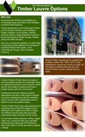 Timber Louvre Options Product Brochure