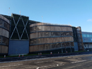 Project Name: Bracknell Regeneration Town Centre & Car Park. Material: Western Red Cedar  65mm x 240mm Bullet Louvres - FR Euro Class B