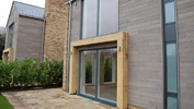 Finger Jointed Western Red Cedar. Chanfrea profile 18f x 130 face cover. Coating - Pre-weathered Grey