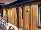 Cedar - Coated with Morrells Omnia Clear - TMCO Methodist Church, Harborough Rd, Oadby, LE2 4LA