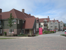 Project: Warwick Gates Care Village. Profile:  ex 200mm Rebated Bevel. Colour: Bayberry CCS70567 and Cape Cod Grey CCS20002