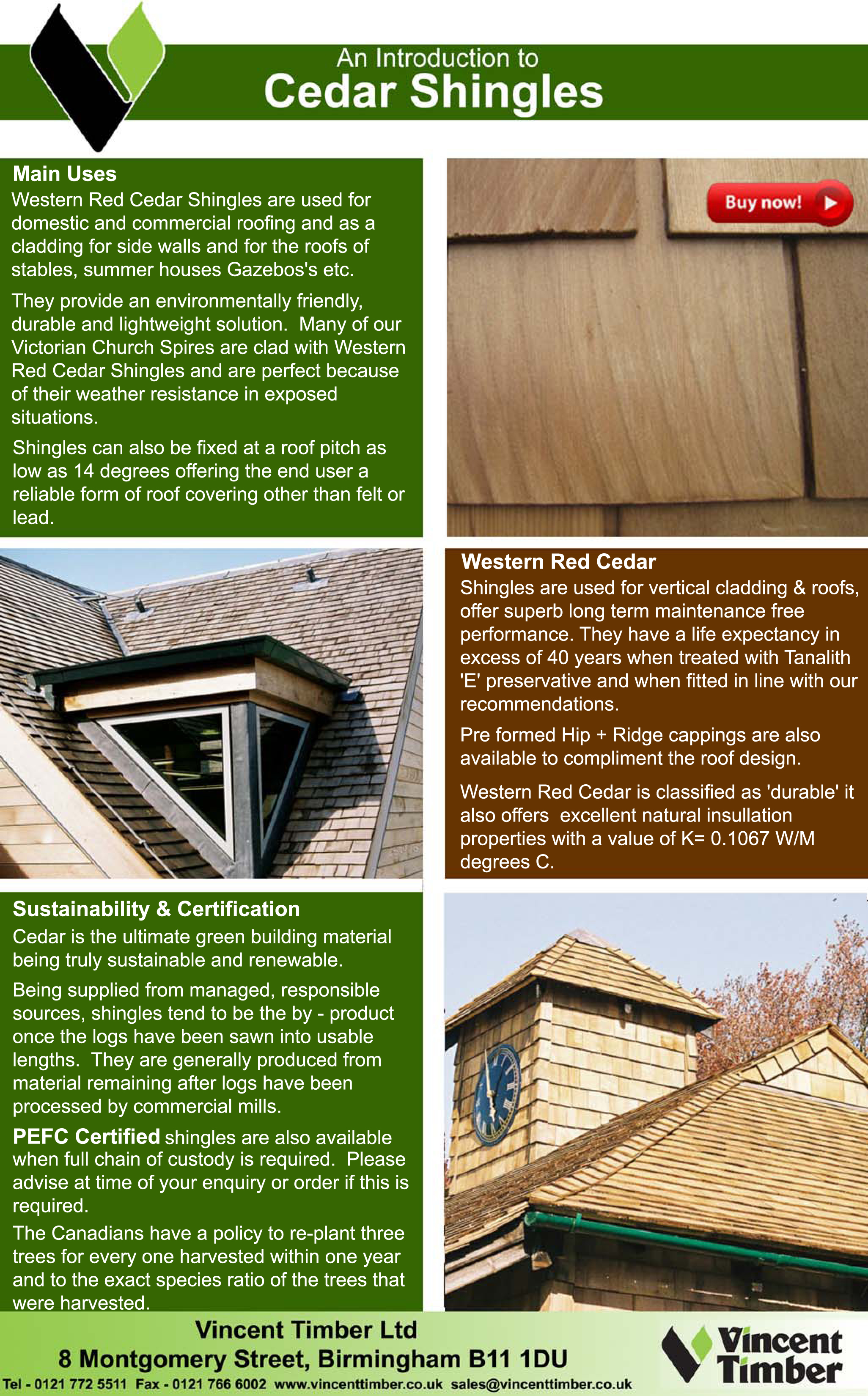 Overview of Cedar Shingles