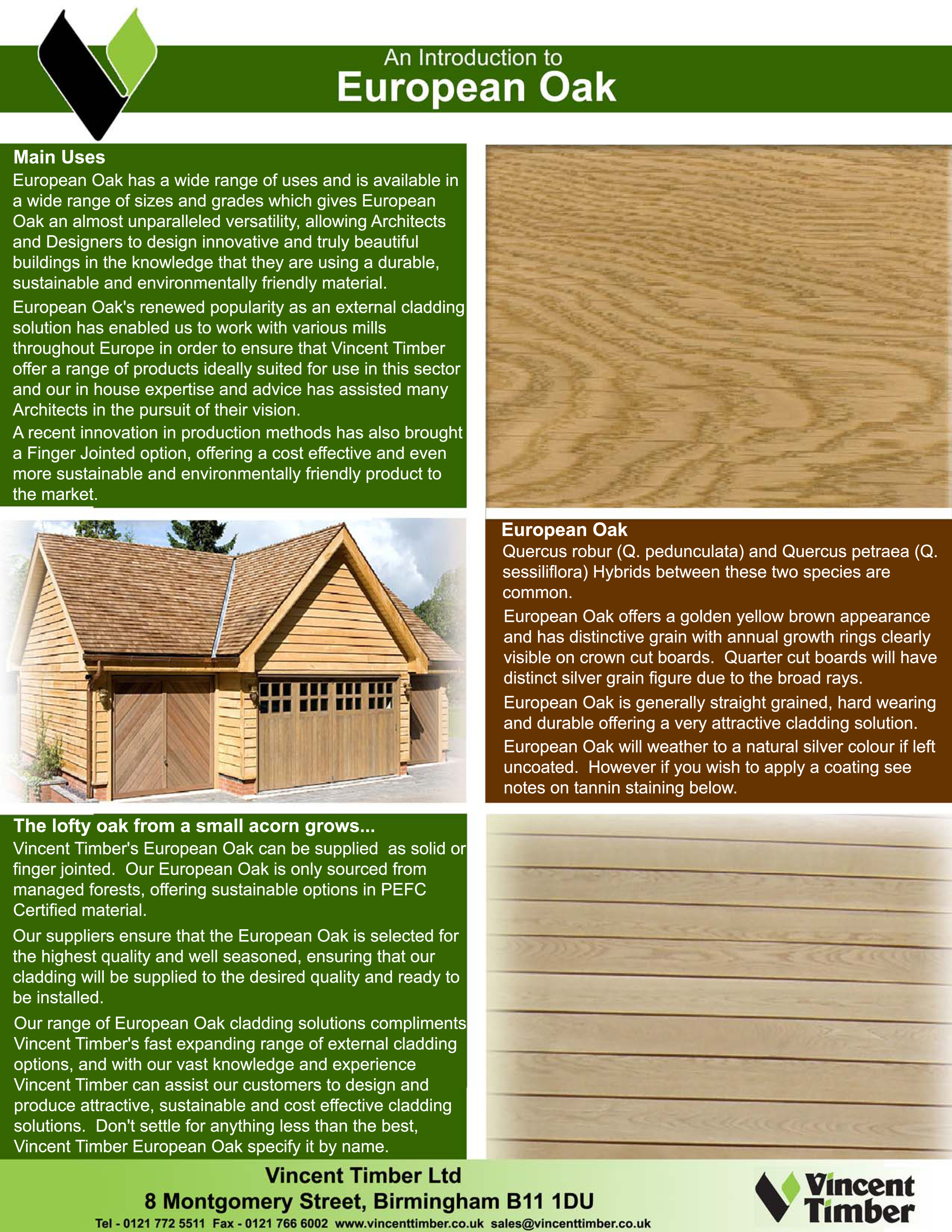 Overview of European Oak