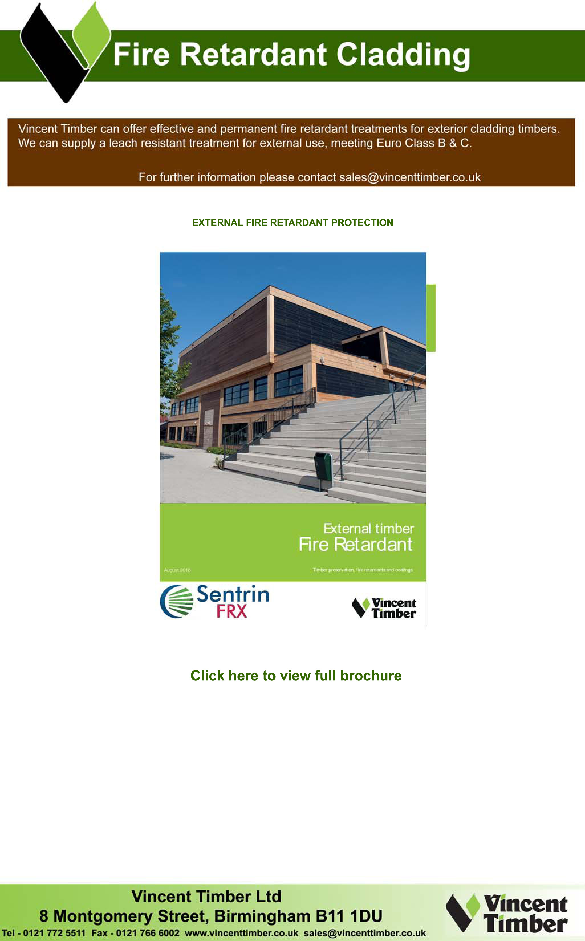 Fire Retardant Treated Timber Cladding