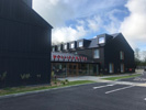 Project: Mollies Motel and Diner, Farringdon, Oxfordshire. Product:  Cape Cod. Material: Cape Cod Board and Batten. Colour: Cape Cod Black (CCS90010).Board Profiles: 18f x 120f, 18f x 136f, 18f x 178f. Batten Profiles: 18f x 42f, 18f x 64f, 18f x 86f.