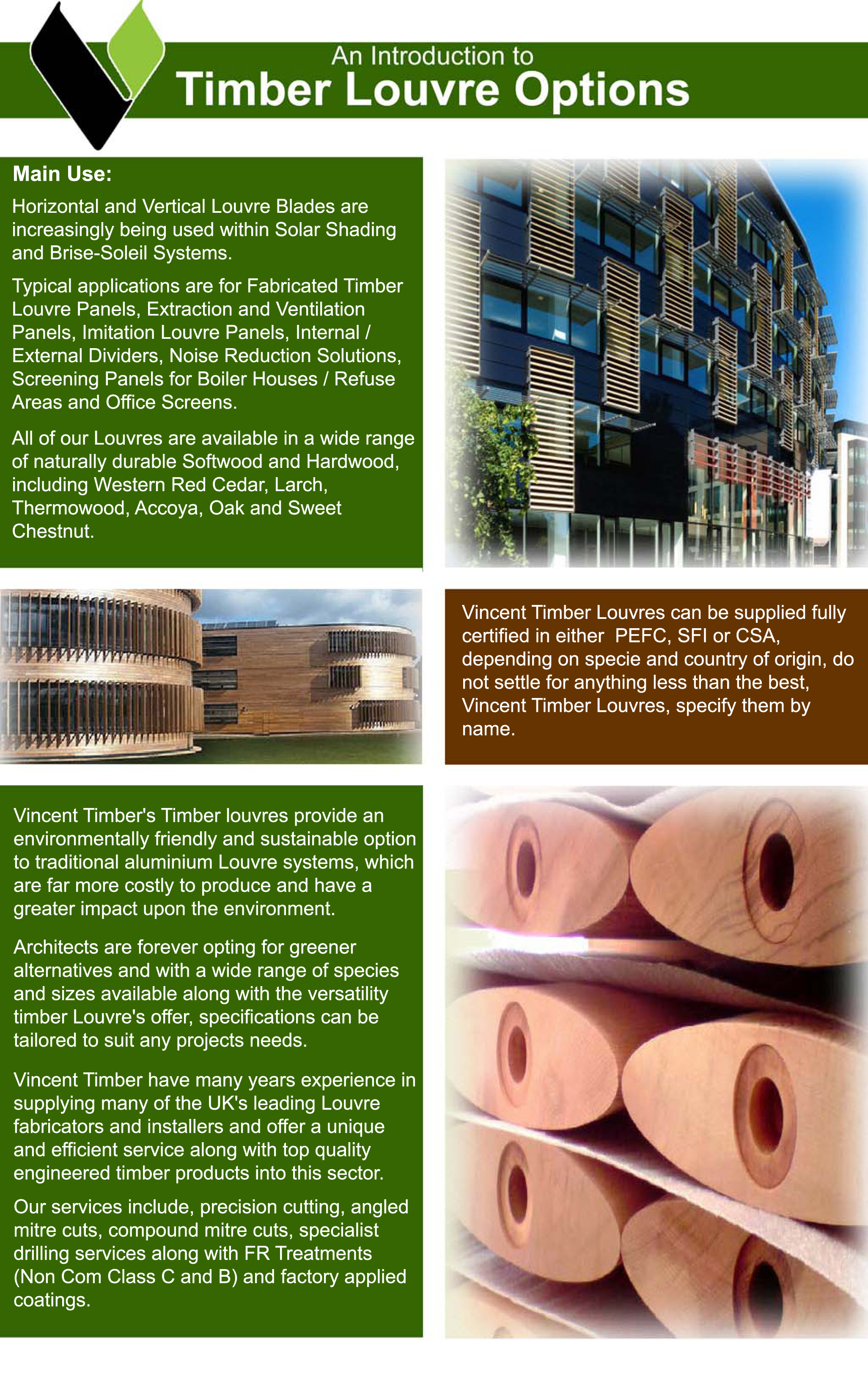 Overview of Timber Louvres