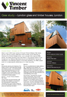 Western Red Cedar Case Study - London Glass and Timber houses